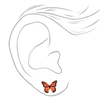 Monarch Butterfly Stud Earrings