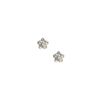 C LUXE by Claire's 18kt Gold Plated 5mm Crystal Flower Stud Earrings