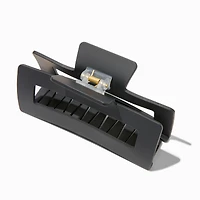 Matte Black Rectangular Hair Claw