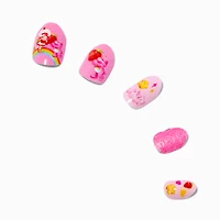 Care Bears™ x Strawberry Shortcake™ Claire's Exclusive Stiletto Press On Faux Nail Set - 20 Pack