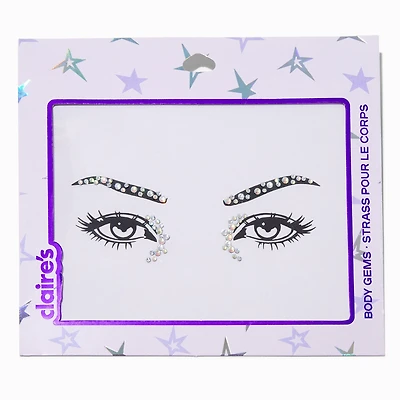 Silver Inner Corner Eye Gems