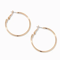 Gold-tone 40mm Hoop Earrings