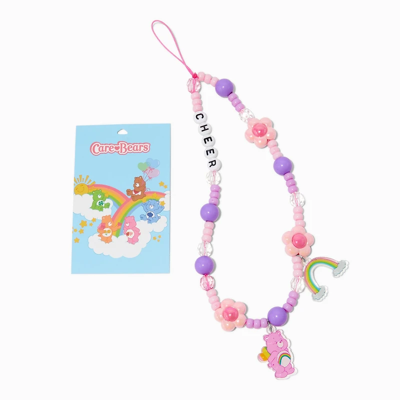 Care Bears™ Beaded Cheer Bear Phone Wrist Strap
