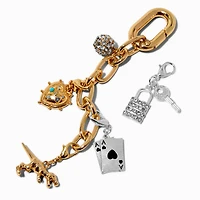 DIY Eclectic Gold-tone Bag Charm
