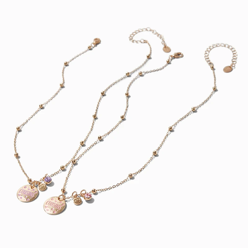 Best Friends Cousins Pendant Necklaces - 2 Pack