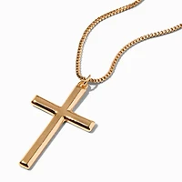 Gold Cross Pendant Necklace