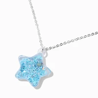 Claire's Club Blue Star Pendant Necklace