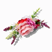 Pink Mix Flower Hair Comb