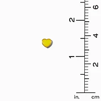 Enamel Hearts Stud Earrings - 9 Pack