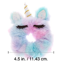 Medium Faux Fur Ombré Unicorn Hair Scrunchie