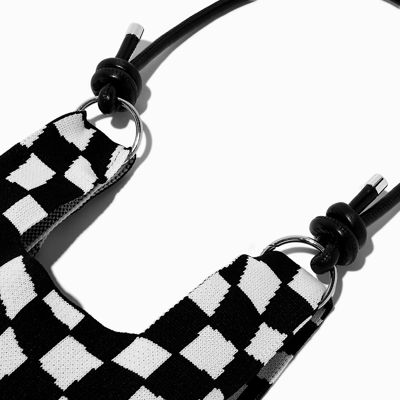 Black & White Checkered Tote Bag