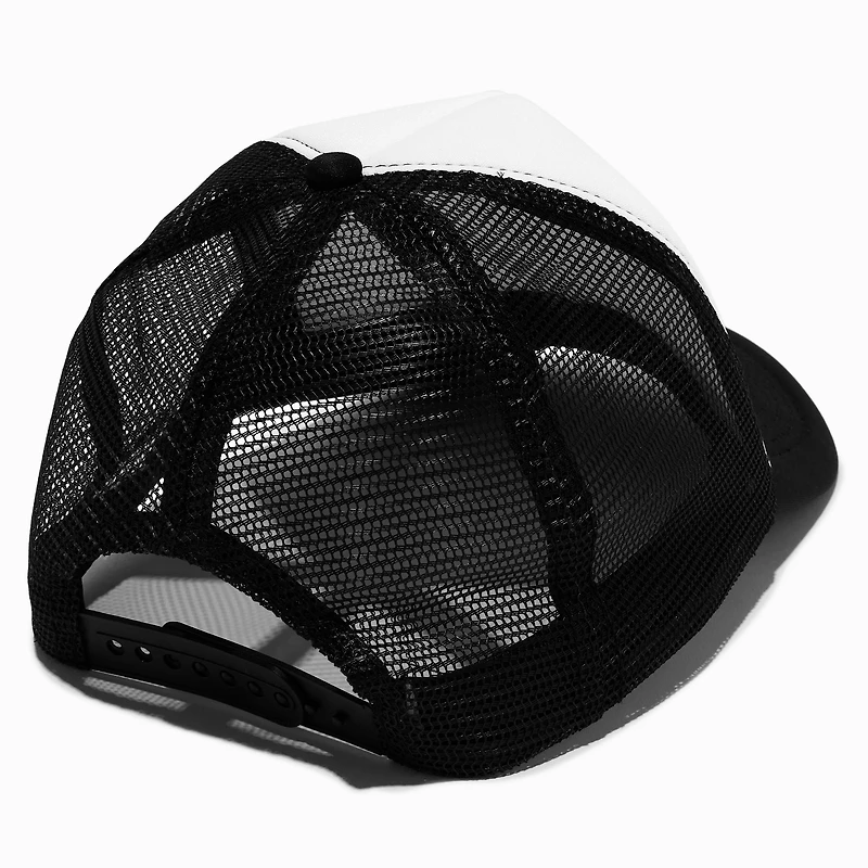 DIY Black Trucker-Style Hat