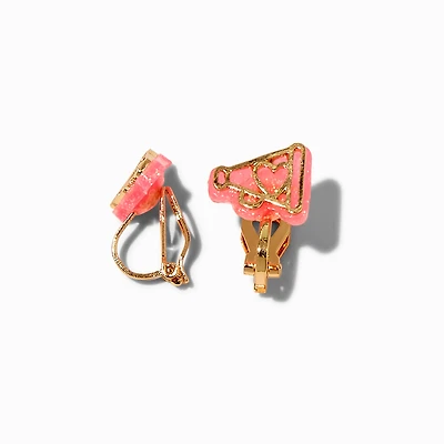 Cheerleader Megaphone Clip-On Stud Earrings