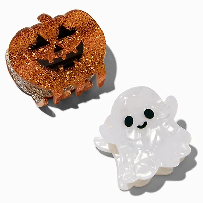 Ghost & Jack-o-Lantern Hair Claws - 2 Pack