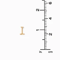 Gold-tone Titanium Crystal Curve 16G Threadless Helix Earring