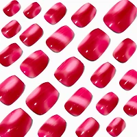 Pink & Red Tie Dye Coffin Press On Vegan Faux Nail Set - 24 Pack