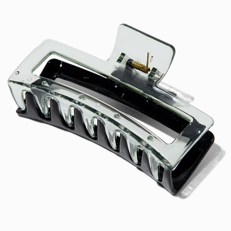 Large Two-Tone Rectangular Hair Claw