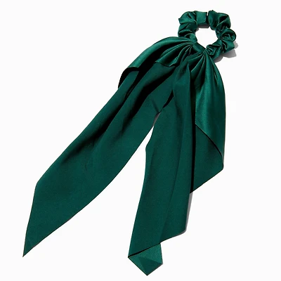 Dark Green Hair Scrunchie Scarf