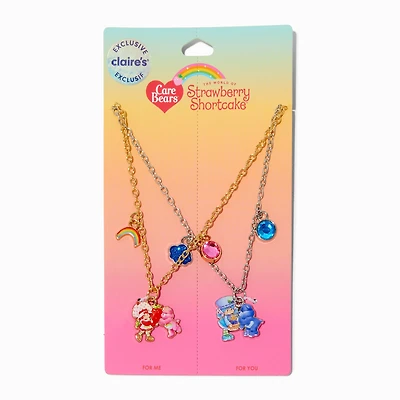 Care Bears™ x Strawberry Shortcake™ Claire's Exclusive Best Friends Pendant Necklace Set - 2 Pack