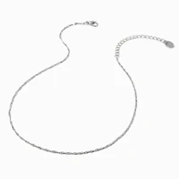 Silver Delicate Twisted Necklace