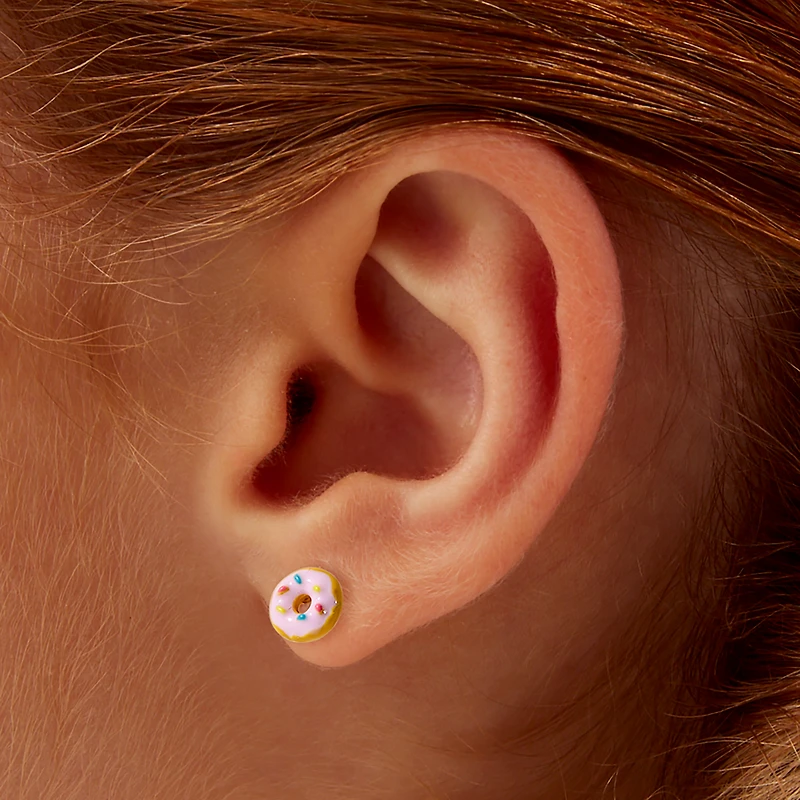 Glitter Sweets Stud Earrings - 6 Pack 