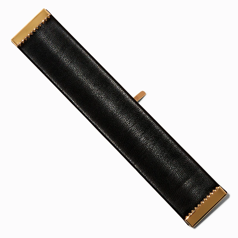 Black Snap-On Ponytail Holder Hair Tie