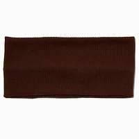 Brown Jersey Flat Headwrap