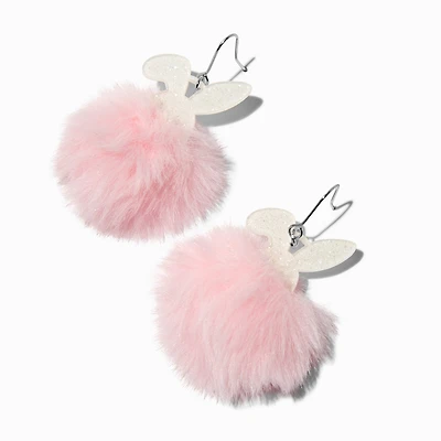 Easter Bunny Ears Pom Pom Drop Earrings