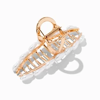 Gold Pearl Loop Hair Claw