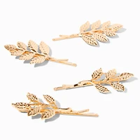 Gold Leaf Hair Pins - 4 Pack