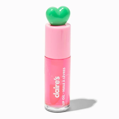Green Heart Pink Lip Oil