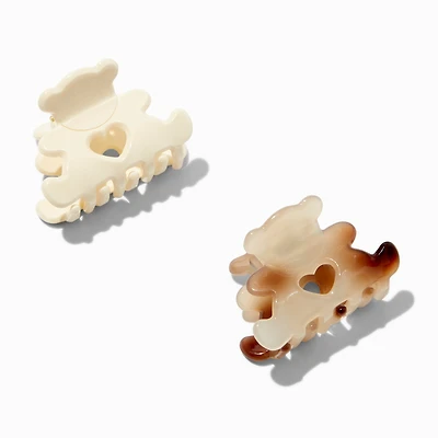 Claire's Club Autumn Bears Hair Claws - 2 Pack