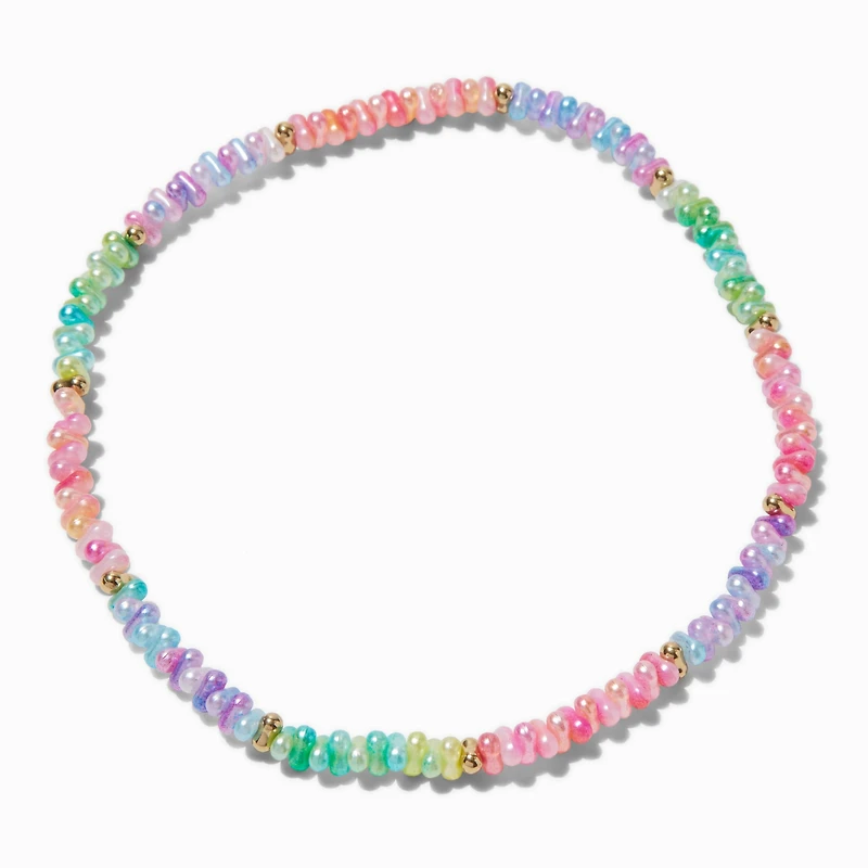 Claire's Club Multi Balloon Bead Stretch Necklace