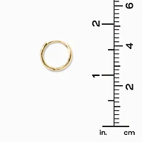 C LUXE by Claire's 18kt Gold Plated 8mm & 12mm Clicker Hoop Earrings - 2 Pack