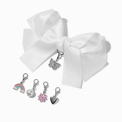 Claire's Club Make-It-Yourself White Hair Bow Accessory Kit