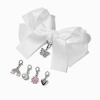 Claire's Club Make-It-Yourself White Hair Bow Accessory Kit