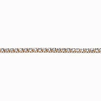 Rose Gold-tone Cubic Zirconia Tennis Bracelet