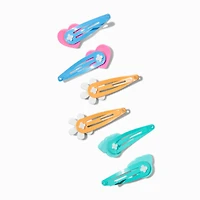 Claire's Club Rainbow Mixed Snap Hair Clips - 6 Pack