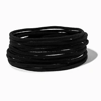 Black Fuzzy Stretch Headwraps - 8 Pack