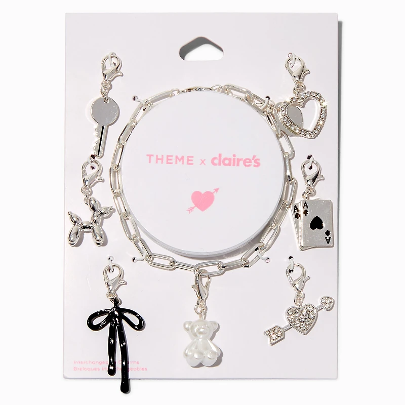 T H E M E x Claire's Silver-tone Bold Charm Bracelet