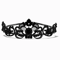 Halloween Black Gemstone Metal Crown
