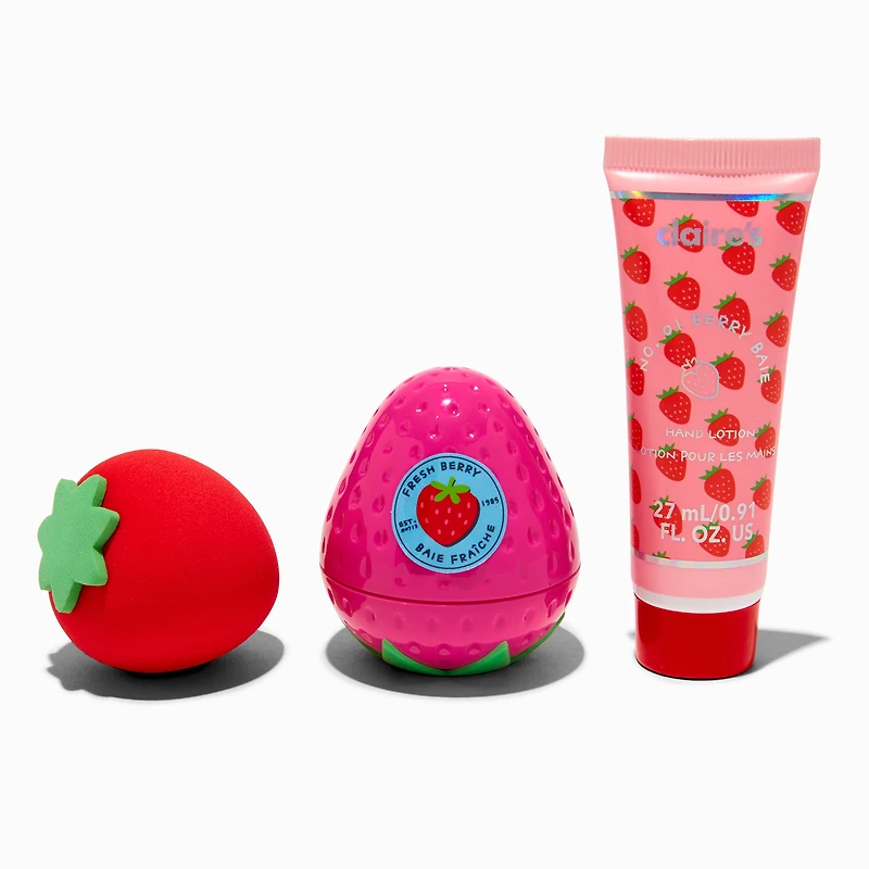 Strawberry Fruit Basket Beauty Set - 3 Pack