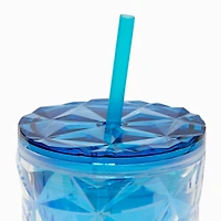 Blue Ombré Faceted Tumbler