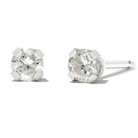Round Diamond Stud Earrings 1/10 ct. tw. 14kt White Gold