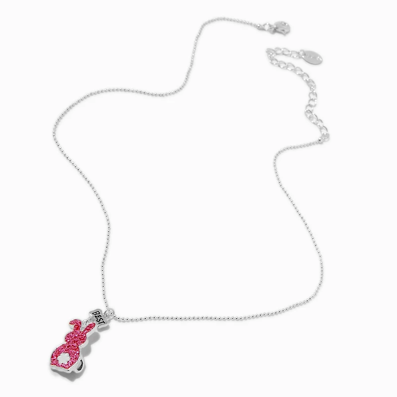 Best Friends Bunny Tail Pendant Necklaces - 2 Pack