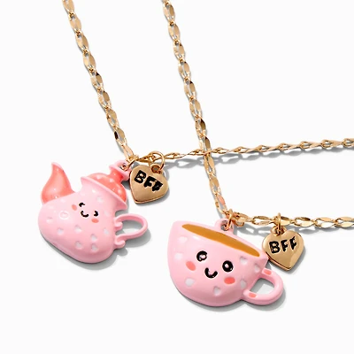 Best Friends Tea Party Pendant Necklaces - 2 Pack