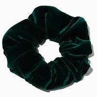 Dark Green Velvet Hair Scrunchie