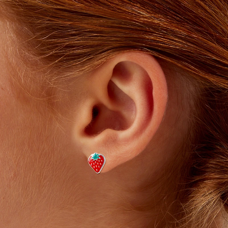 Fruit Cocktail Stud Earrings - 9 Pack