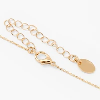 Gold-tone 3D Butterfly Pendant Necklace