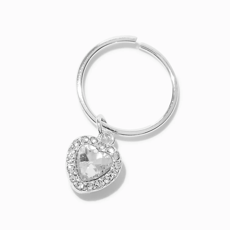 Silver Icon Hair Rings - 6 Pack